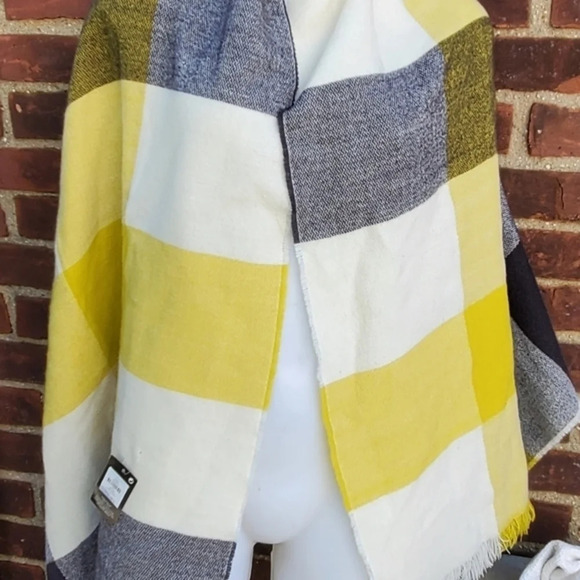 Primark windowpane plaid scarf NEW - Picture 5 of 9